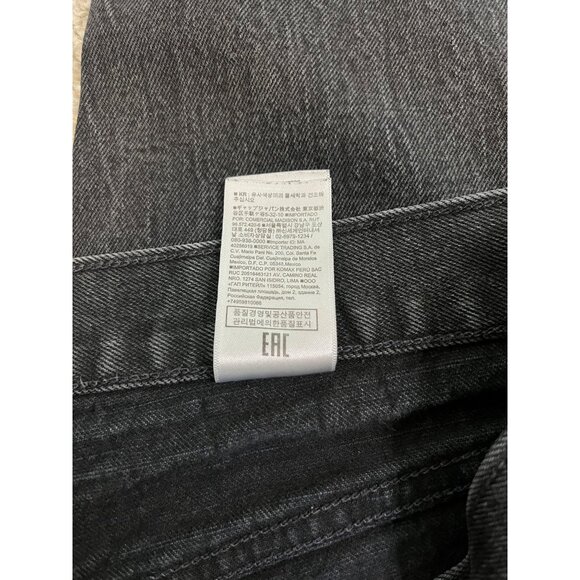 Vtg Banana Republic Mens Straight-Fit Black Denim Jeans Size 35x32 - Picture 11 of 13